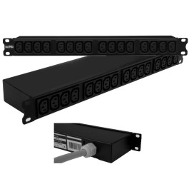 Multipresa rack 19", 1U, 32A 230V, 16 prese IEC C13.