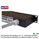 PDU Multipresa  Serie VDE 19" - 16A 230V - 12 C13