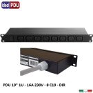 PDU Multipresa Serie VDE 19 - 8 prese IEC C19