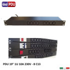 PDU Multipresa Serie VDE 19” 1U - 10 A 230V - 8 C13