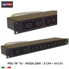 PDU Multipresa Serie VDE 19" - 16A 230V - 10 C13 + 2 C19