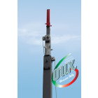 Palo telescopico 10 metri 4 sezioni con sfilo assistito da verricello